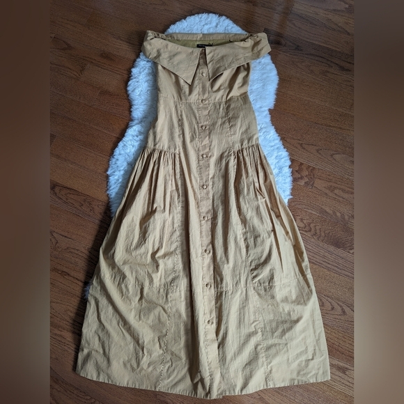 Karen Millen Organic Cotton Off The Shoulder Dress 2 - Picture 11 of 14